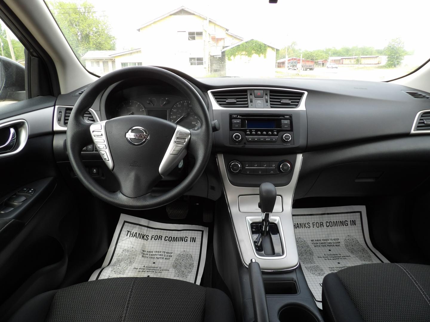 2015 Brilliant Silver /Black Nissan Sentra S 6MT (3N1AB7APXFY) with an 1.8L L4 SFI DOHC 16V engine, 6-Speed automatic transmission, located at 401 First NE, Bearden, AR, 71720, (870) 687-3414, 33.726528, -92.611519 - Photo#15