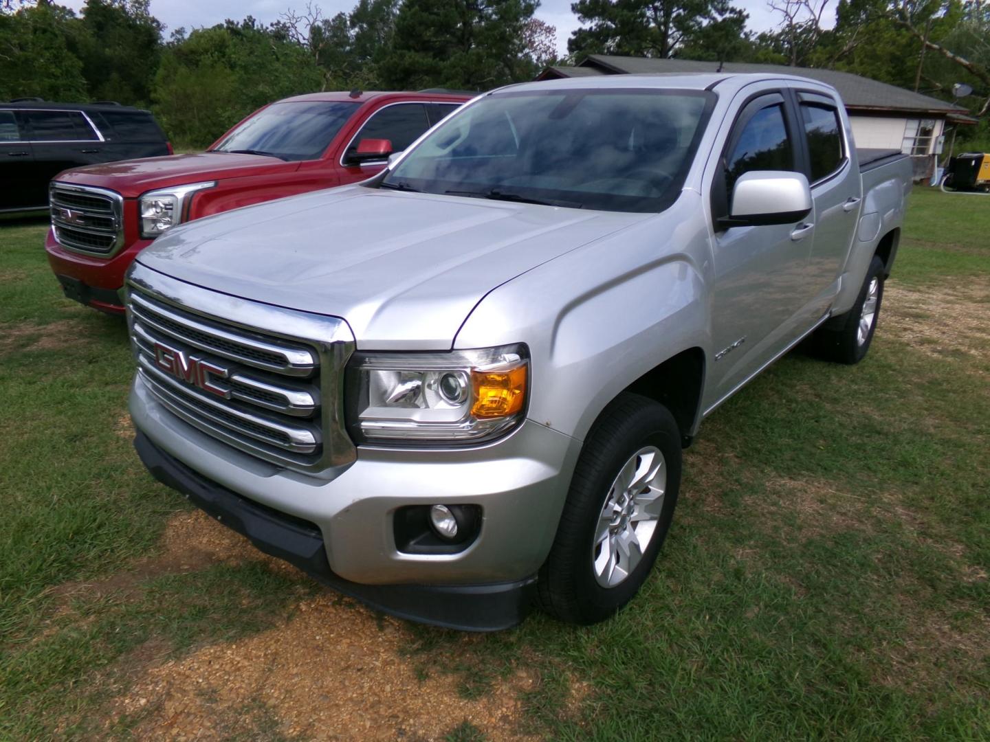 2016 Switchblade Silver /Charcoal GMC Canyon SLT Crew Cab 2WD Short Box (1GTG5CEA6G1) with an 2.5L L4 DOHC 24V engine, 6A transmission, located at 401 First NE, Bearden, AR, 71720, (870) 687-3414, 33.726528, -92.611519 - Photo#0