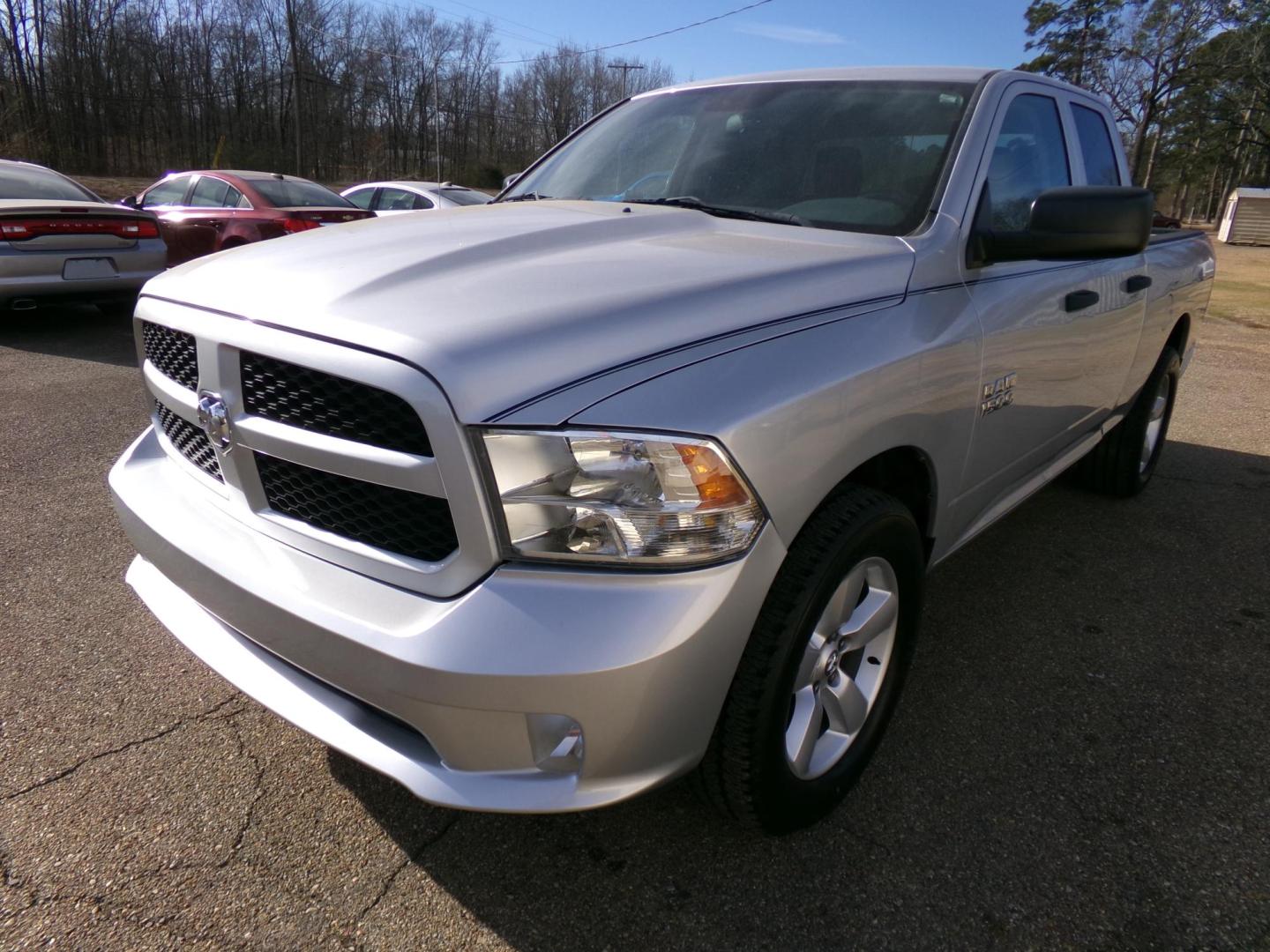 2014 Silver /Gray RAM 1500 Tradesman Quad Cab 2WD (1C6RR6FG9ES) with an 3.6L V6 DOHC 24V FFV engine, 6-Speed Automatic transmission, located at 401 First NE, Bearden, AR, 71720, (870) 687-3414, 33.726528, -92.611519 - Photo#0